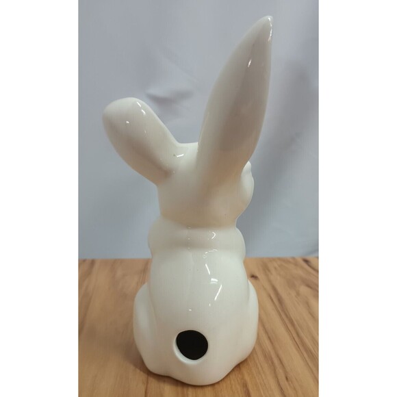 Vintage Laughing Bunny Cotton Ball Dispenser Tail Rabbit - Picture 4 of 6